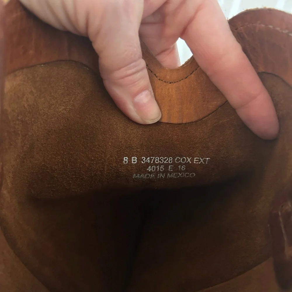 Frye Cara Tall Leather Boot Cognac Brown Riding Boot Women’s Size 8 Equestrian